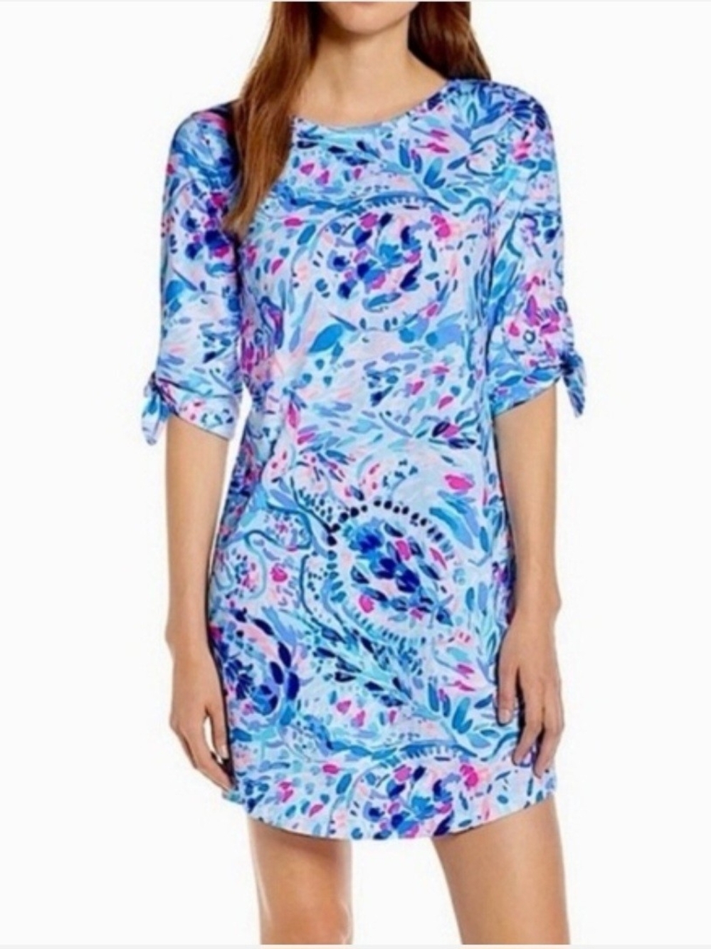 Lilly Pulitzer Preston Dress In Breakwater Party Wave